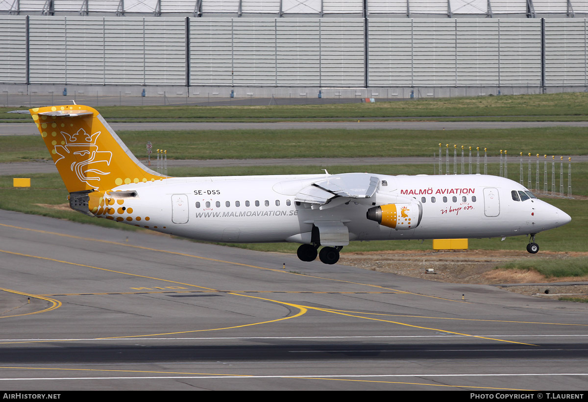 Aircraft Photo of SE-DSS | British Aerospace Avro 146-RJ100 | Malmö Aviation | AirHistory.net #178840