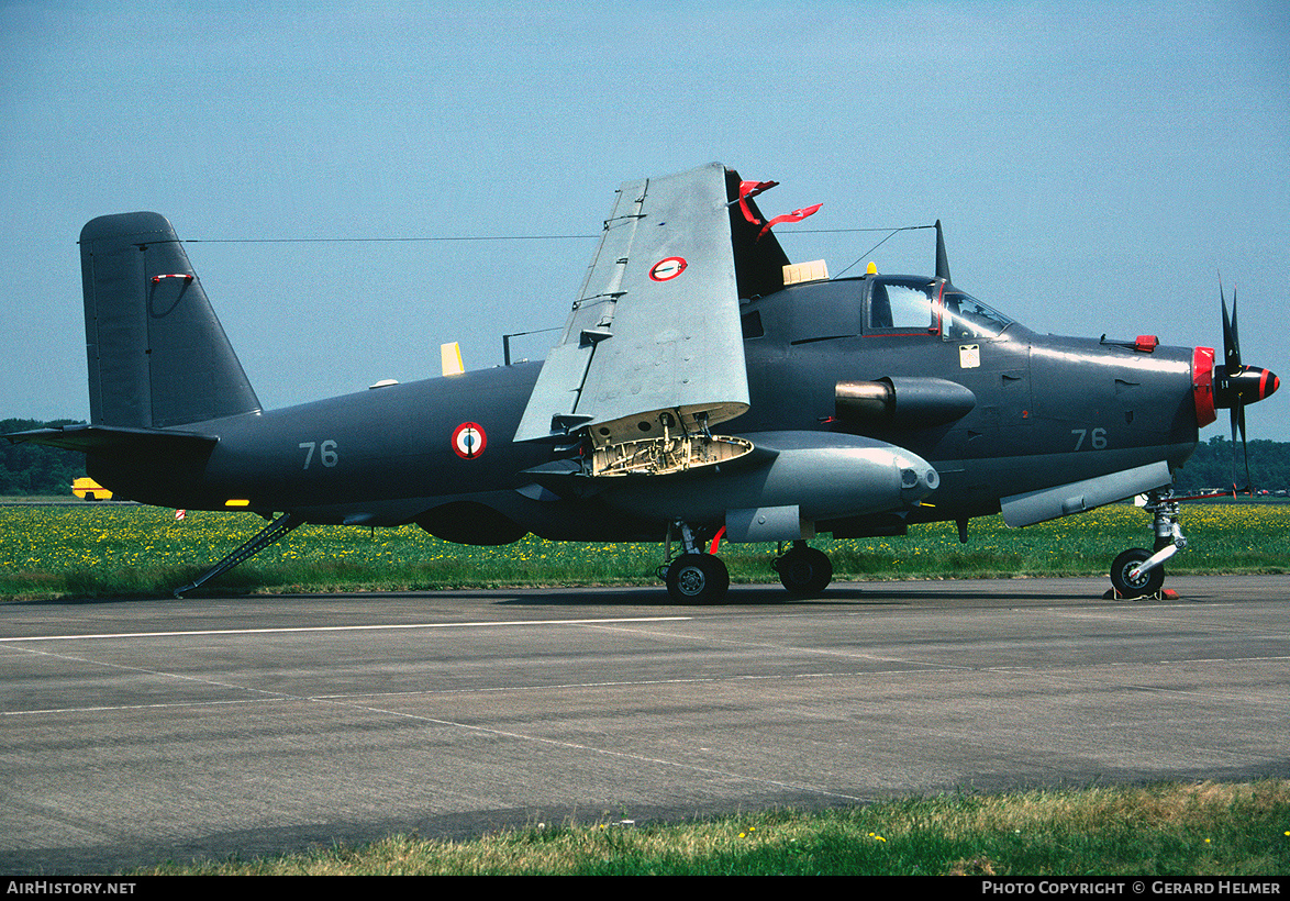 Aircraft Photo of 76 | Bréguet 1050 Alizé ALM | France - Navy | AirHistory.net #178899