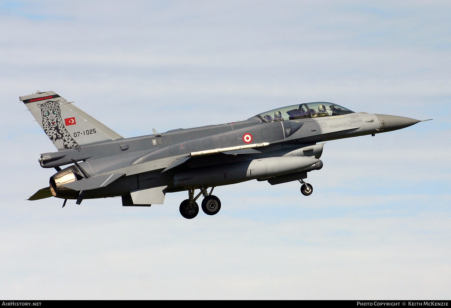 Aircraft Photo of 07-1025 | General Dynamics F-16D Fighting Falcon | Turkey - Air Force | AirHistory.net #178948