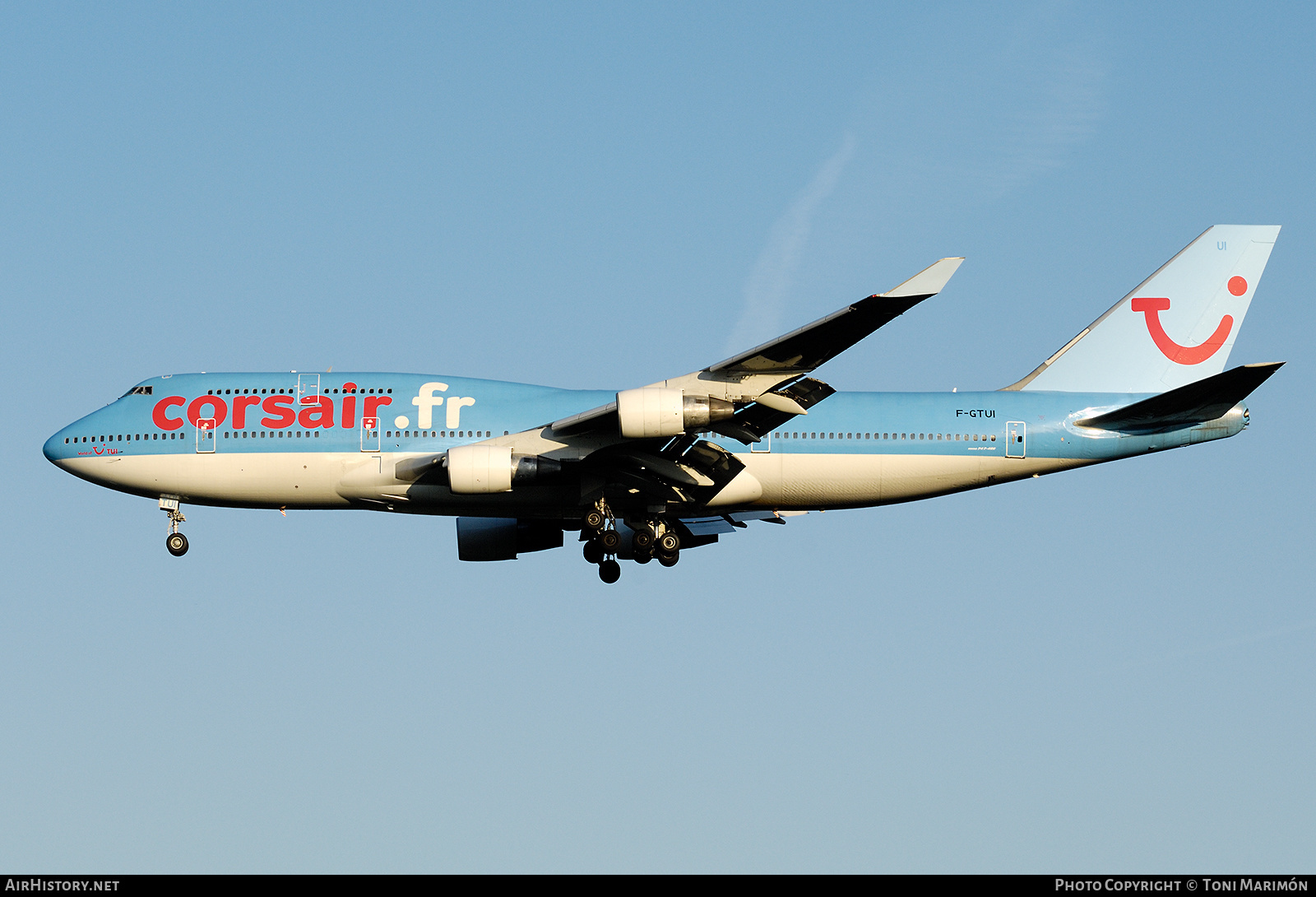 Aircraft Photo of F-GTUI | Boeing 747-422 | Corsair | AirHistory.net #179051