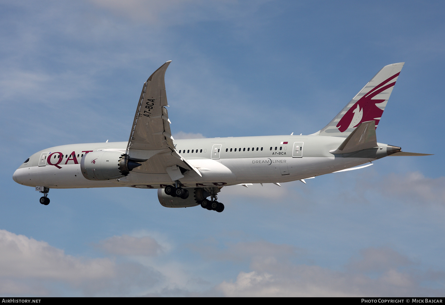Aircraft Photo of A7-BCA | Boeing 787-8 Dreamliner | Qatar Airways | AirHistory.net #179054