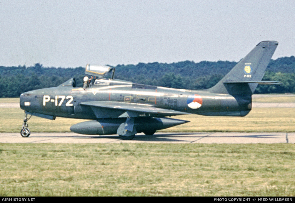 Aircraft Photo of P-172 | Republic F-84F Thunderstreak | Netherlands - Air Force | AirHistory.net #179083