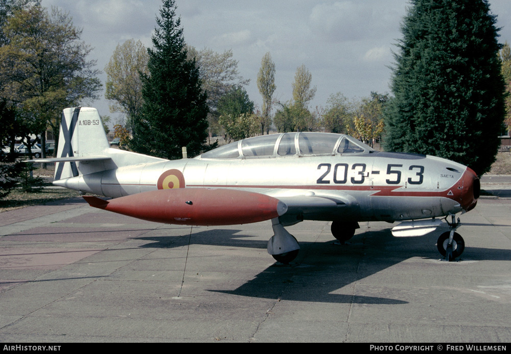 Aircraft Photo of A10B-53 | Hispano HA-200D Saeta | Spain - Air Force | AirHistory.net #179093