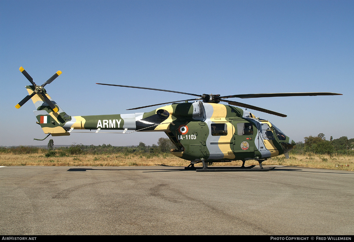 Aircraft Photo of IA1103 | Hindustan ALH Dhruv | India - Army | AirHistory.net #179095