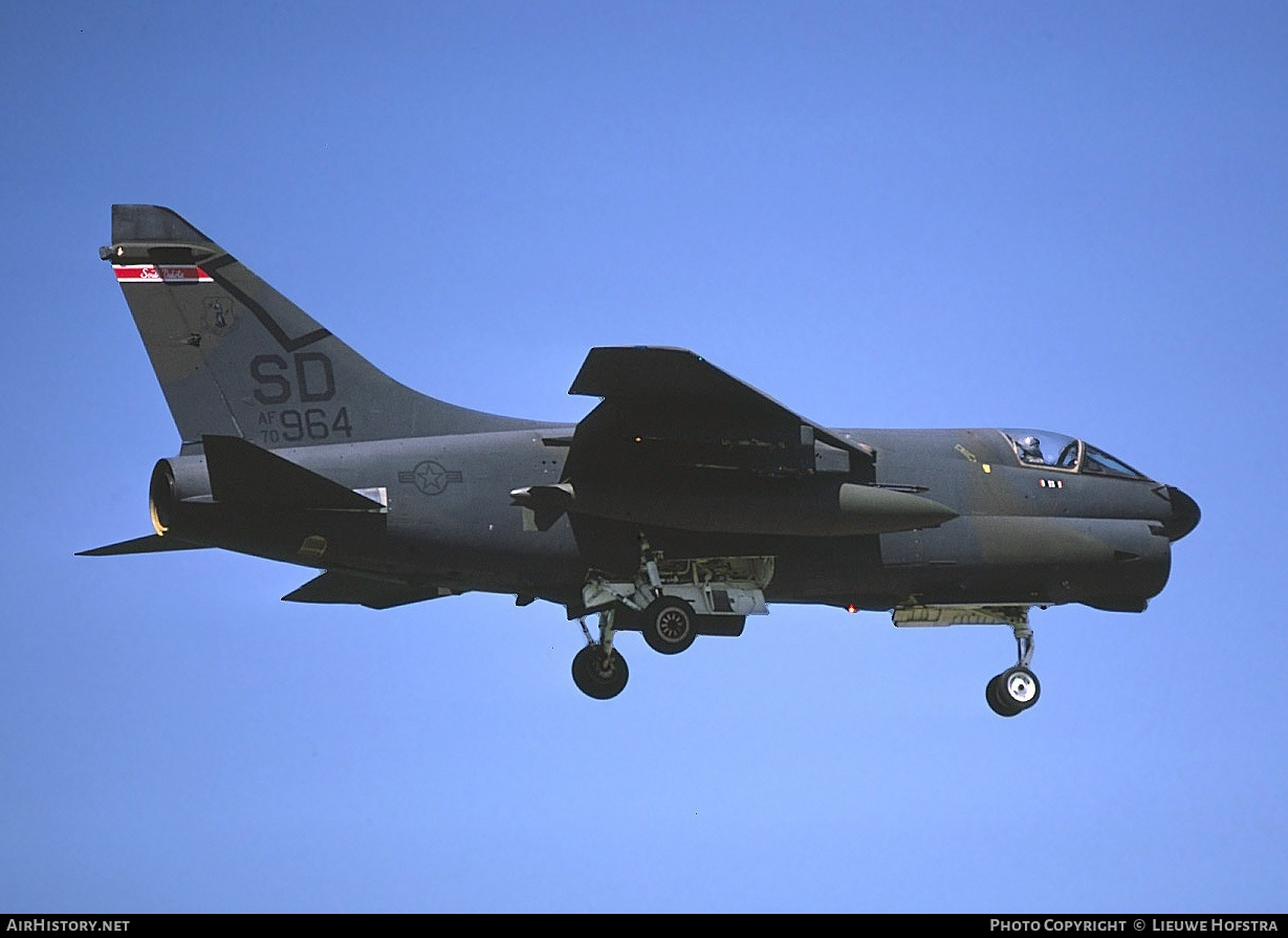 Aircraft Photo of 70-0964 / AF70-964 | LTV A-7D Corsair II | USA - Air Force | AirHistory.net #179107