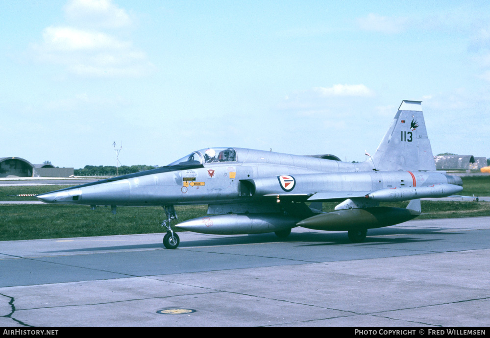 Aircraft Photo of 113 | Northrop RF-5A(G) Freedom Fighter | Norway - Air Force | AirHistory.net #179126