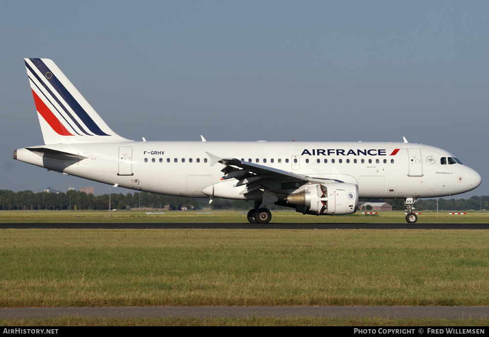 Aircraft Photo of F-GRHV | Airbus A319-111 | Air France | AirHistory.net #179130