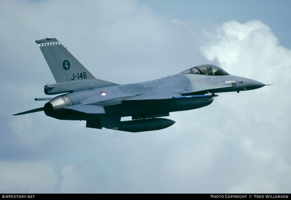 Aircraft Photo of J-146 | General Dynamics F-16A Fighting Falcon | Netherlands - Air Force | AirHistory.net #179133