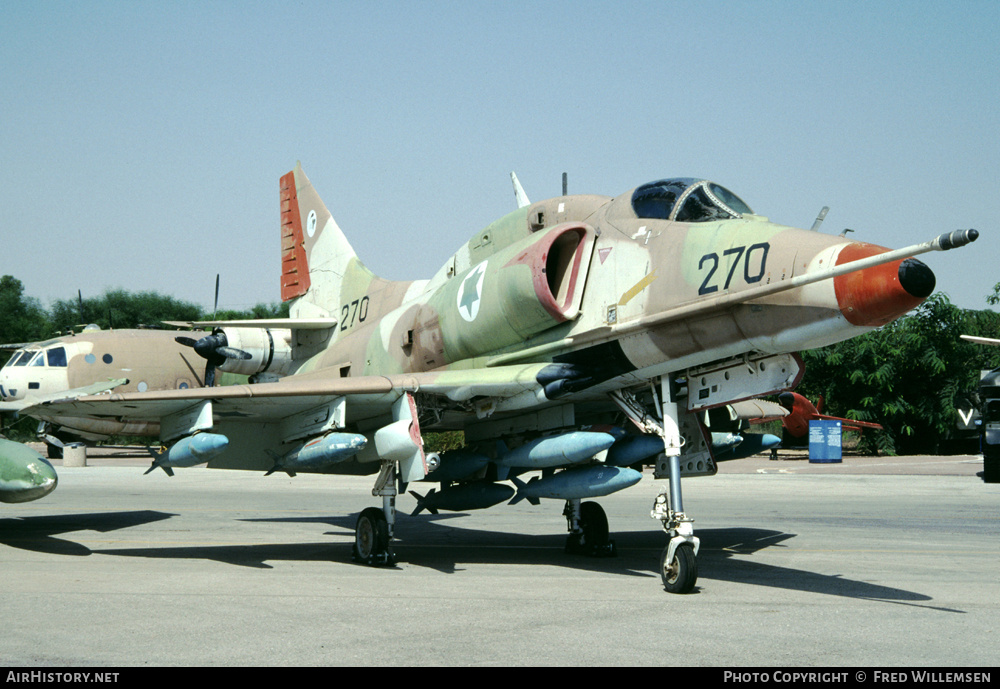 Aircraft Photo of 270 | McDonnell Douglas A-4H Skyhawk (Aa-it) | Israel - Air Force | AirHistory.net #179138