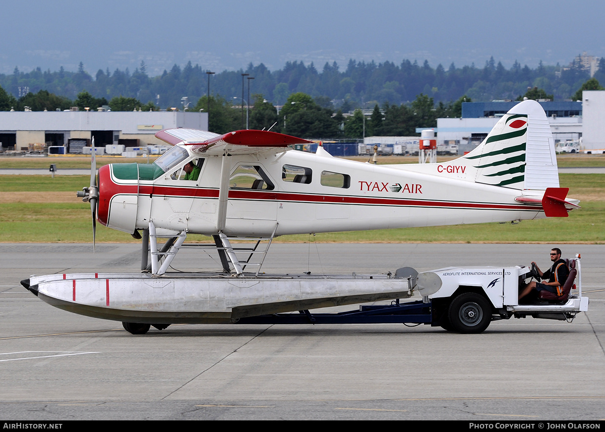 Aircraft Photo of C-GIYV | De Havilland Canada DHC-2 Beaver Mk1 | Tyax Air | AirHistory.net #179189