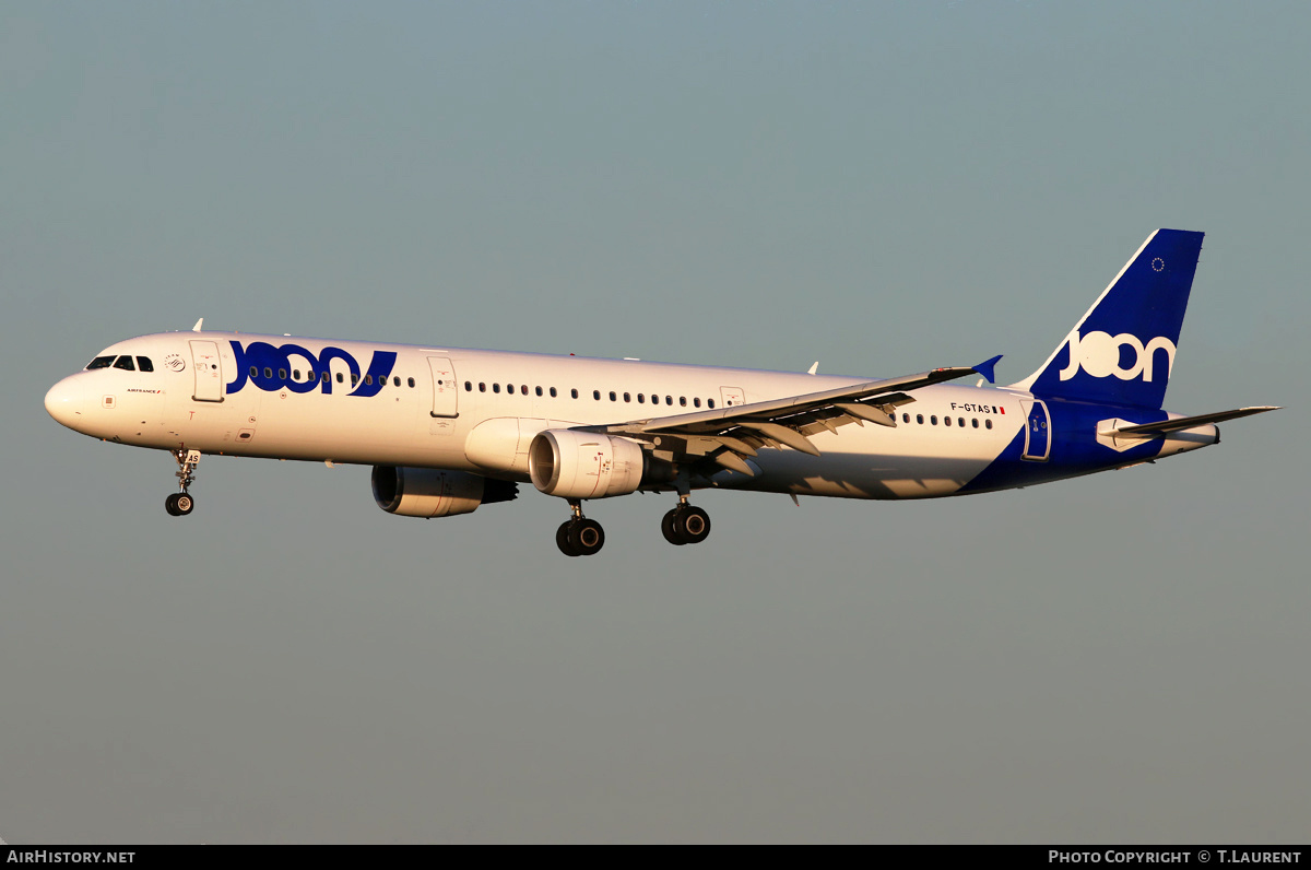 Aircraft Photo of F-GTAS | Airbus A321-212 | Joon | AirHistory.net #179227