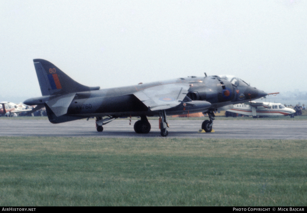 Aircraft Photo of XV760 | Hawker Siddeley Harrier GR1 | UK - Air Force | AirHistory.net #179246