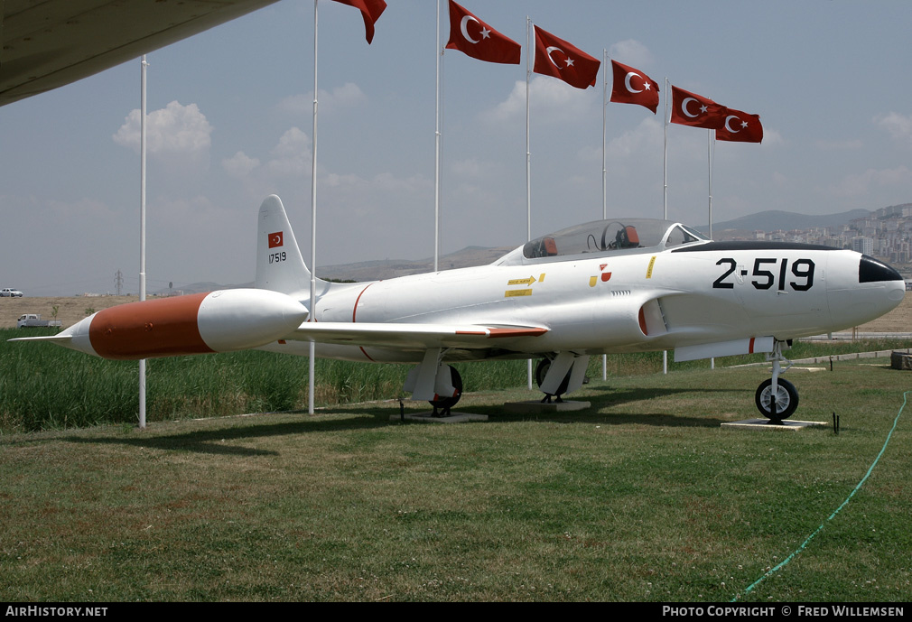 Aircraft Photo of 17519 | Lockheed T-33A | Turkey - Air Force | AirHistory.net #179255