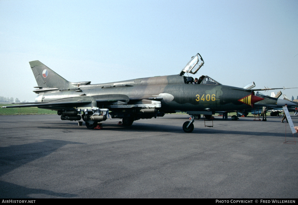 Aircraft Photo of 3406 | Sukhoi Su-22M4 | Czechoslovakia - Air Force | AirHistory.net #179260