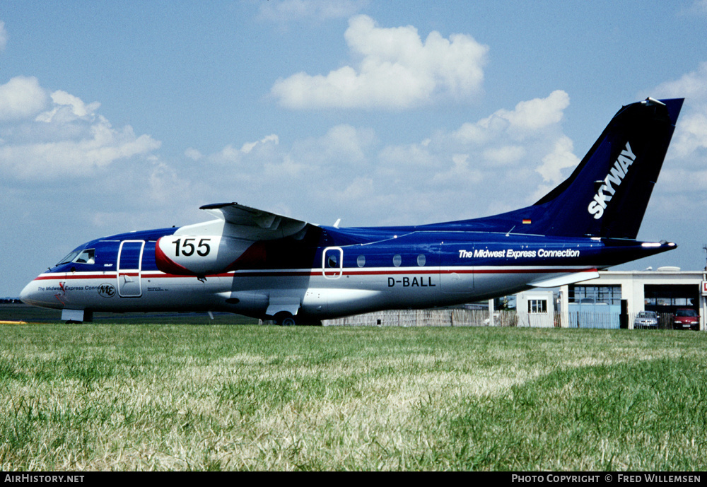 Aircraft Photo of D-BALL | Dornier 328-300 328JET | Skyway Midwest Express Connection | AirHistory.net #179265