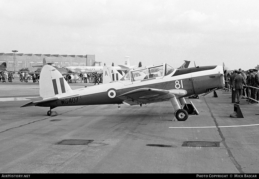 Aircraft Photo of WG407 | De Havilland DHC-1 Chipmunk T10 | UK - Air Force | AirHistory.net #179298