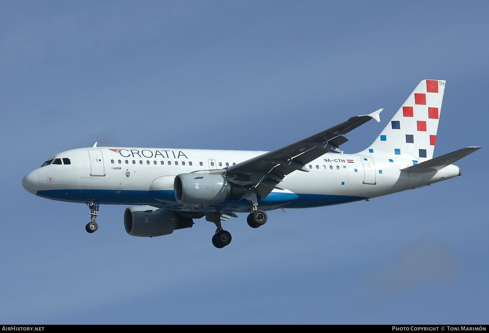 Aircraft Photo of 9A-CTH | Airbus A319-112 | Croatia Airlines | AirHistory.net #179312