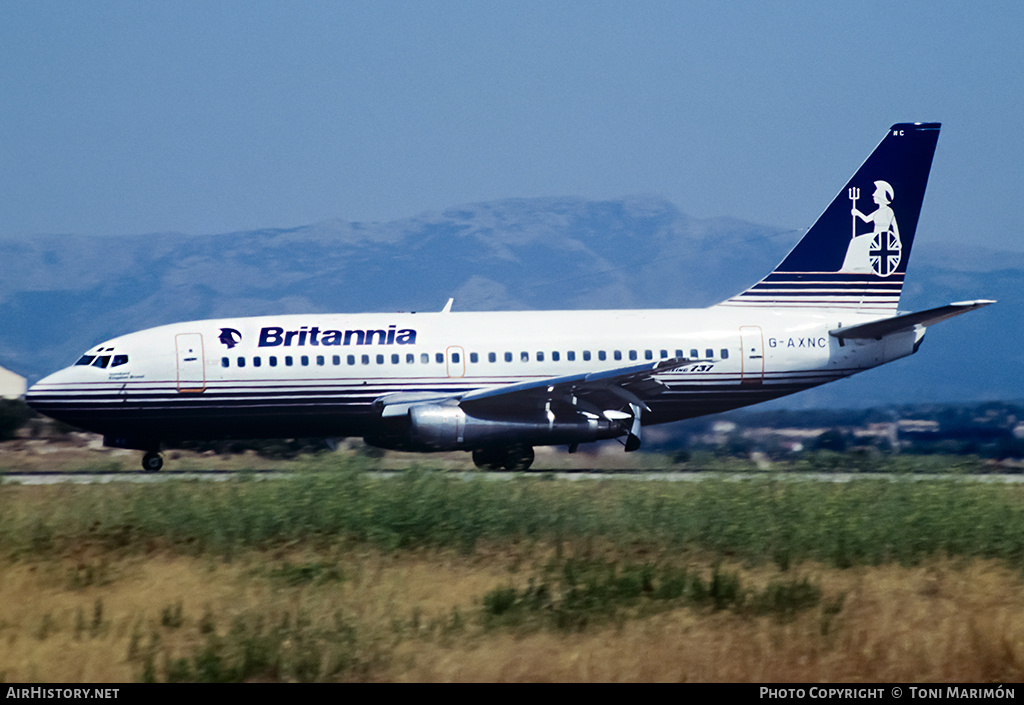 Aircraft Photo of G-AXNC | Boeing 737-204 | Britannia Airways | AirHistory.net #179320