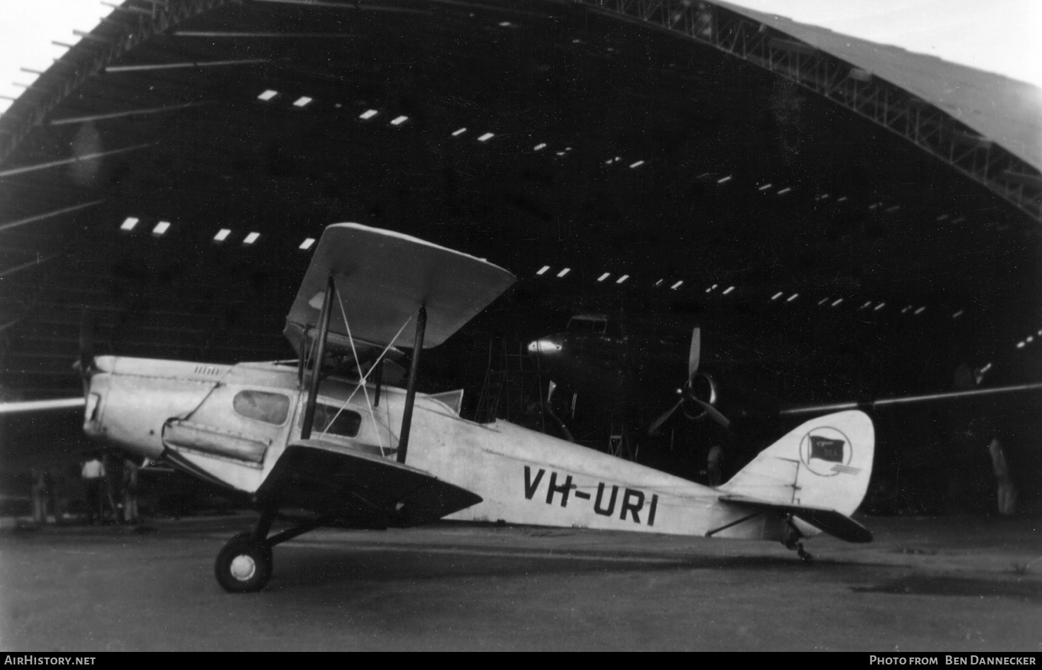 Aircraft Photo of VH-URI | De Havilland D.H. 83 Fox Moth | Qantas Empire Airways - QEA | AirHistory.net #179355