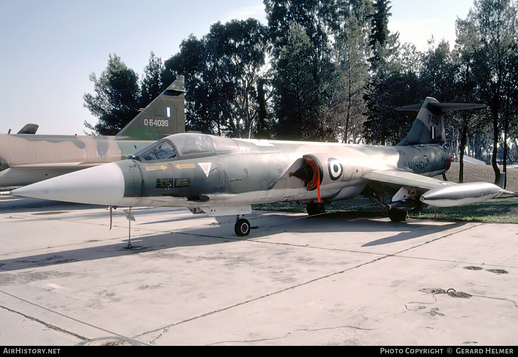 Aircraft Photo of 7415 | Lockheed F-104G Starfighter | Greece - Air Force | AirHistory.net #179397