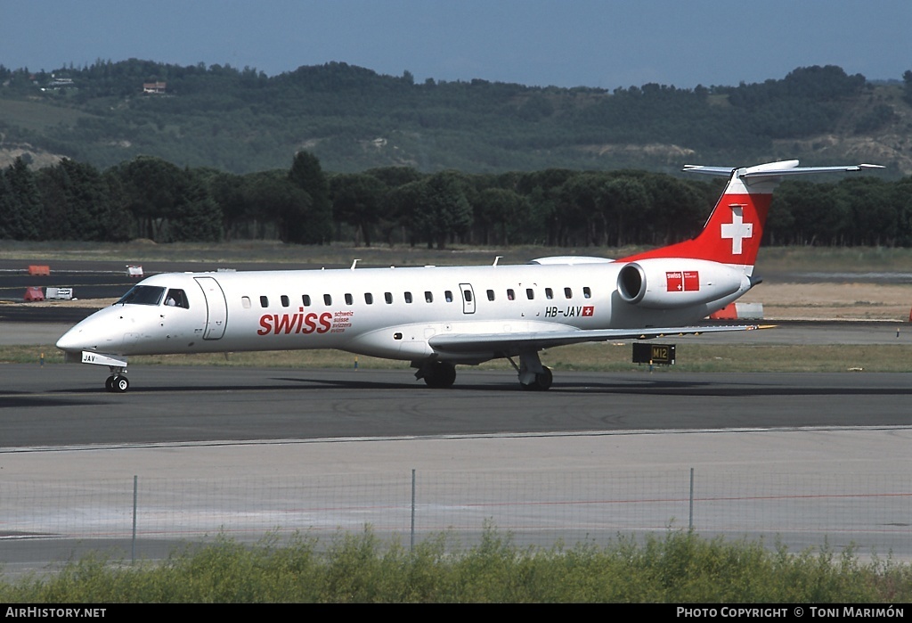 Aircraft Photo of HB-JAV | Embraer ERJ-145LU (EMB-145LU) | Swiss International Air Lines | AirHistory.net #179525