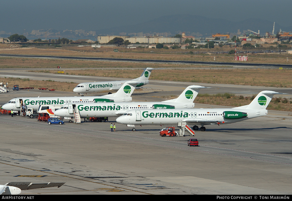 Aircraft Photo of D-AGPE | Fokker 100 (F28-0100) | Germania | AirHistory.net #179526