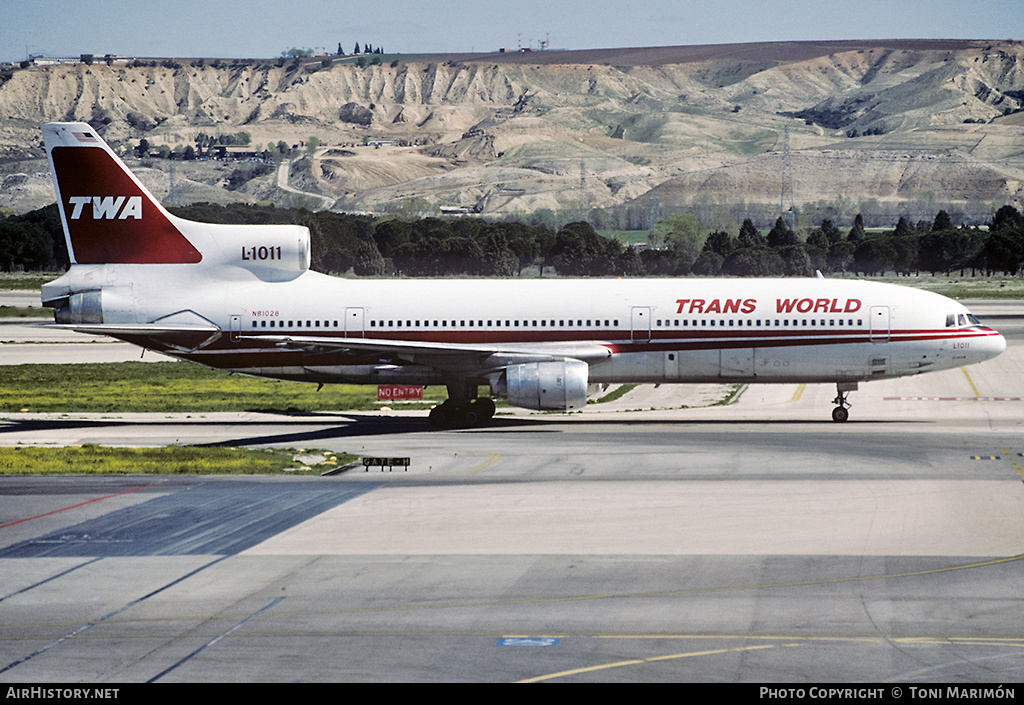 Aircraft Photo of N81028 | Lockheed L-1011-385-1-15 TriStar 100 | Trans World Airlines - TWA | AirHistory.net #179527