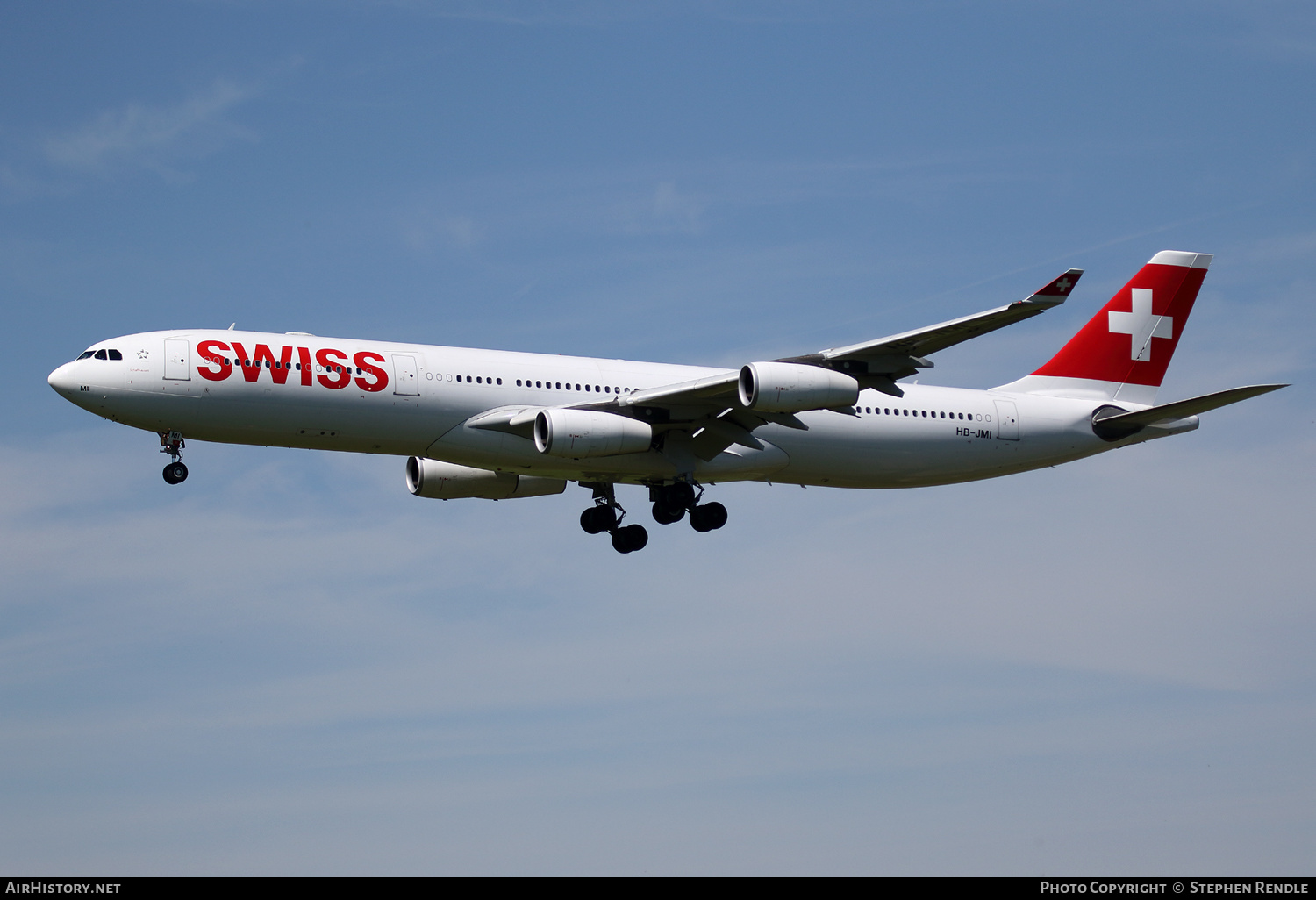 Aircraft Photo of HB-JMI | Airbus A340-313 | Swiss International Air Lines | AirHistory.net #179532