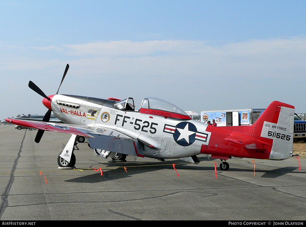 Aircraft Photo of N151AF / 511525 | North American P-51D Mustang | AirHistory.net #179535