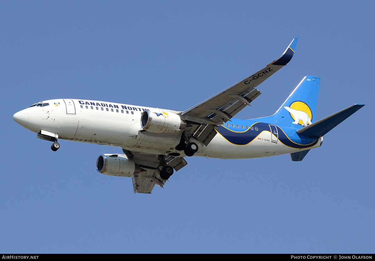 Aircraft Photo of C-GCNZ | Boeing 737-36Q | Canadian North | AirHistory.net #179540