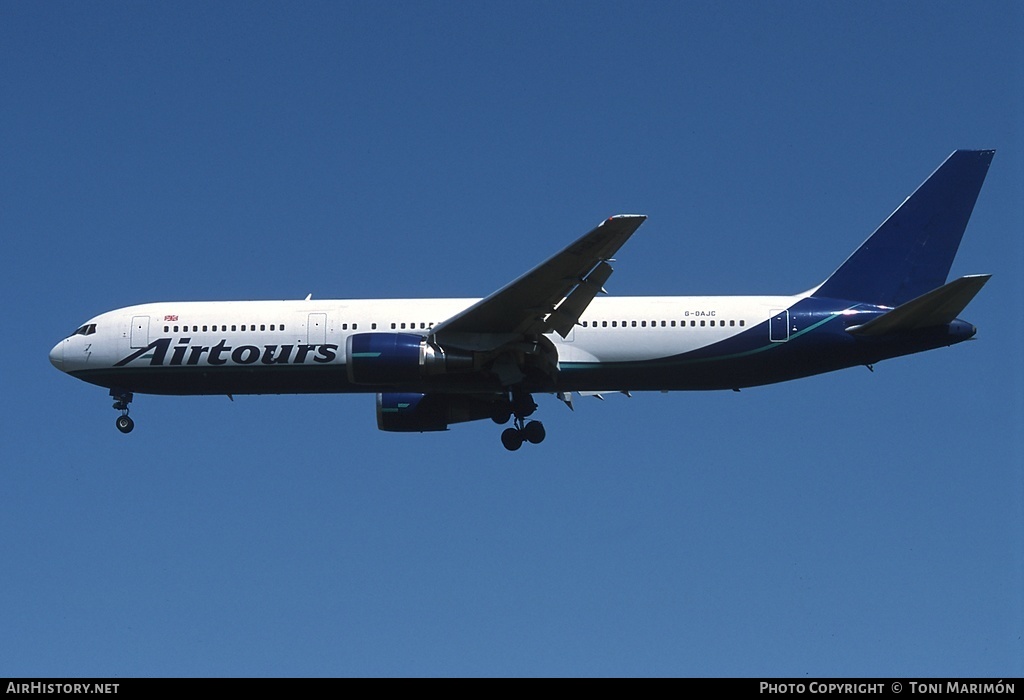 Aircraft Photo of G-DAJC | Boeing 767-31K/ER | Airtours International | AirHistory.net #179546