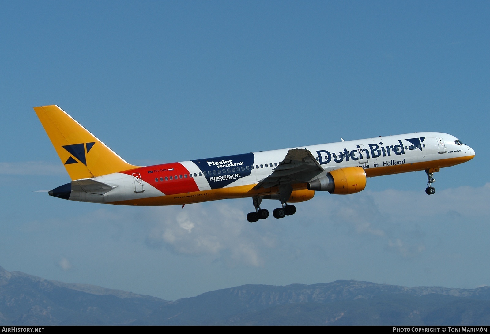 Aircraft Photo of PH-DBH | Boeing 757-230 | DutchBird | AirHistory.net #179548