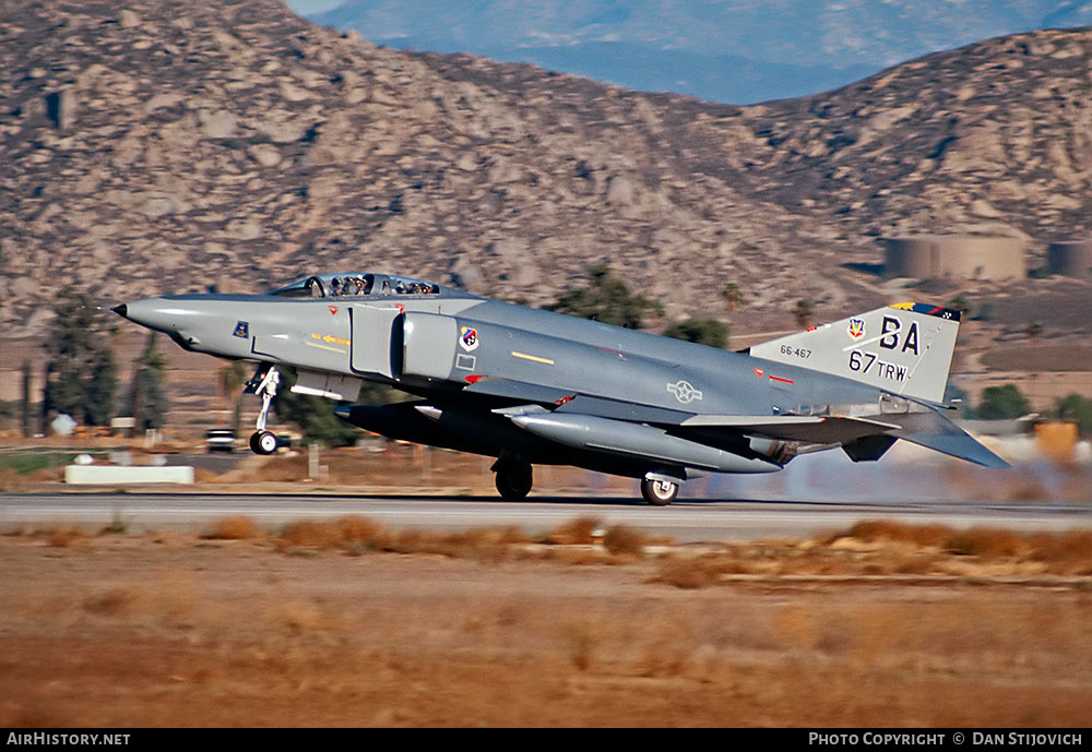 Aircraft Photo of 66-0467 / 66-467 | McDonnell Douglas RF-4C Phantom II | USA - Air Force | AirHistory.net #179555