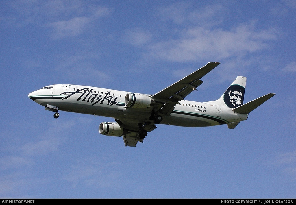 Aircraft Photo of N796AS | Boeing 737-490 | Alaska Airlines | AirHistory.net #179568