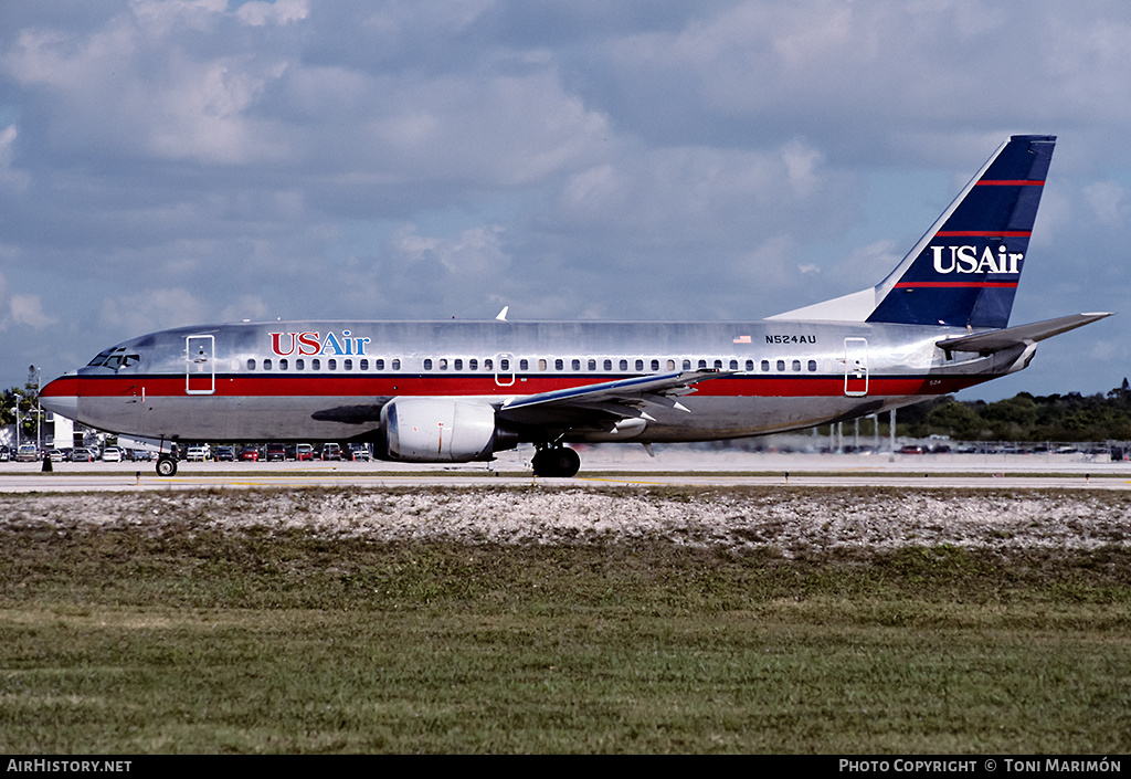 Aircraft Photo of N524AU | Boeing 737-3B7 | USAir | AirHistory.net #179583