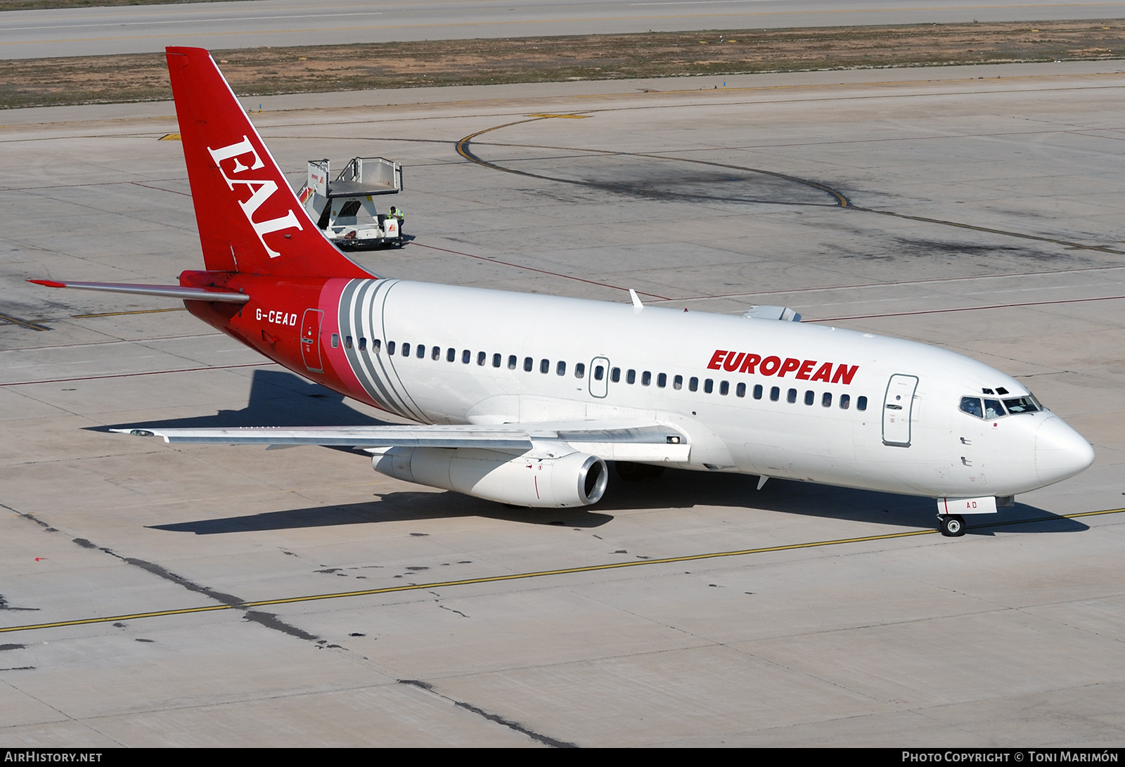 Aircraft Photo of G-CEAD | Boeing 737-229/Adv | European Aircharter - EAL/EAC | AirHistory.net #179588