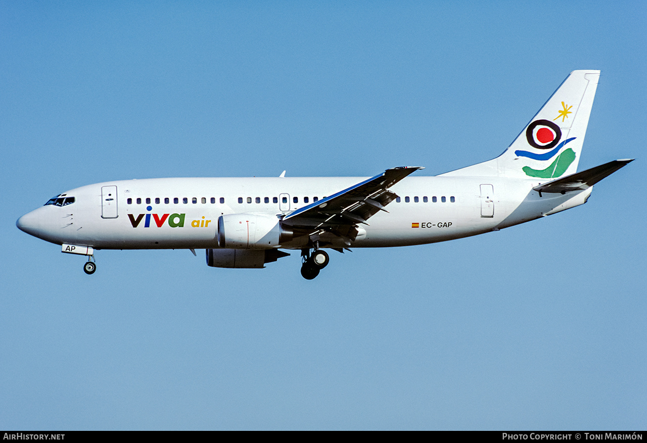 Aircraft Photo of EC-GAP | Boeing 737-36E | Viva Air | AirHistory.net #179591