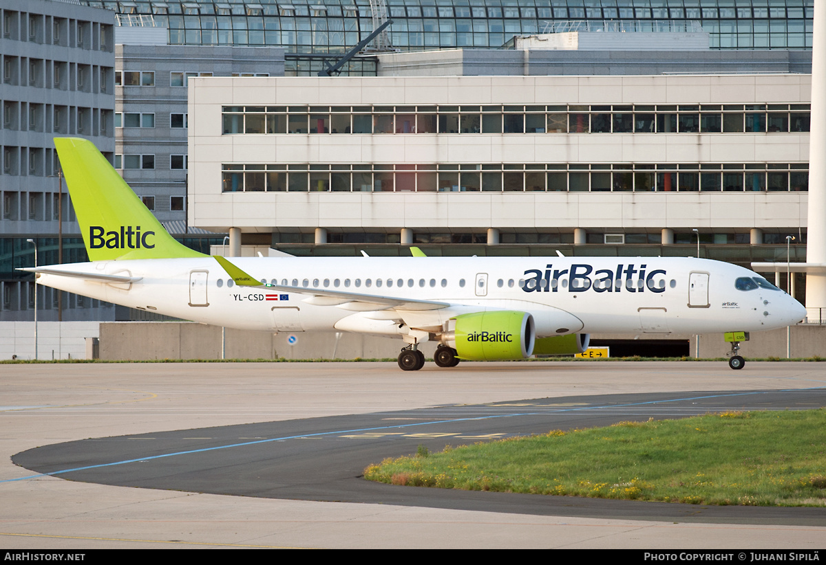Aircraft Photo of YL-CSD | Bombardier CSeries CS300 (BD-500-1A11) | AirBaltic | AirHistory.net #179683