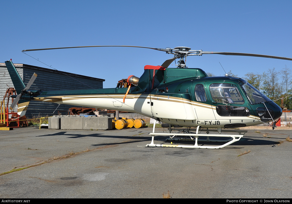 Aircraft Photo of C-FYJB | Eurocopter AS-350B-2 Ecureuil | AirHistory.net #179691
