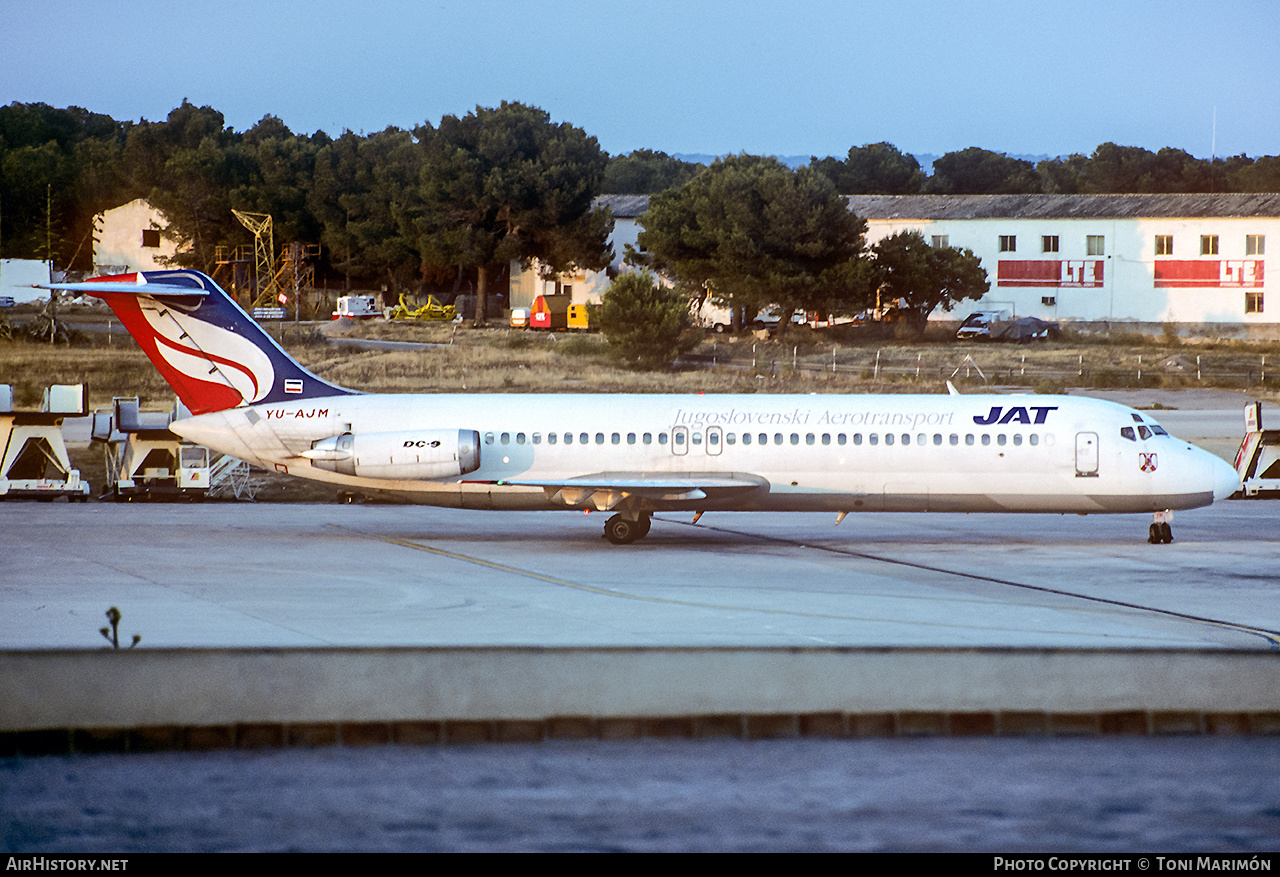 Aircraft Photo of YU-AJM | McDonnell Douglas DC-9-32 | JAT Yugoslav Airlines - Jugoslovenski Aerotransport | AirHistory.net #179726