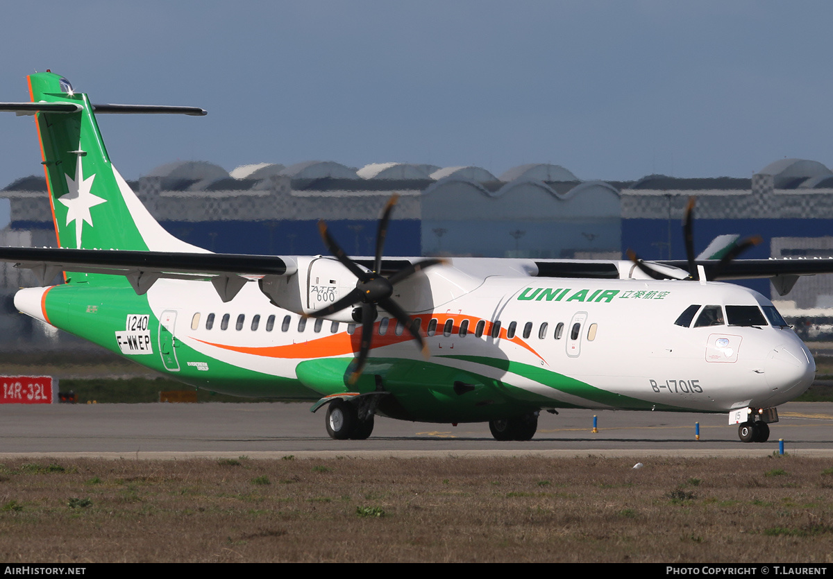 Aircraft Photo of F-WWEP | ATR ATR-72-600 (ATR-72-212A) | UNI Air | AirHistory.net #179741