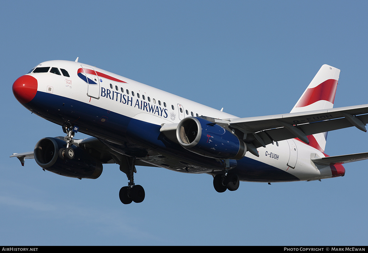 Aircraft Photo of G-EUOH | Airbus A319-131 | British Airways | AirHistory.net #179745