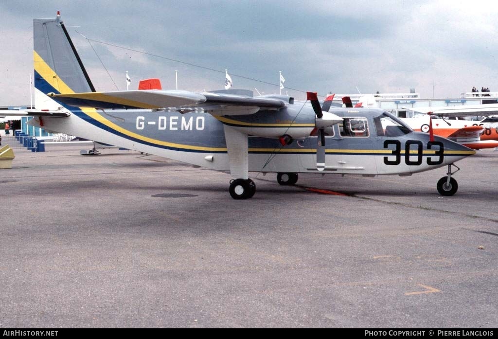 Aircraft Photo of G-DEMO | Pilatus Britten-Norman BN-2T Turbine Islander | AirHistory.net #179775