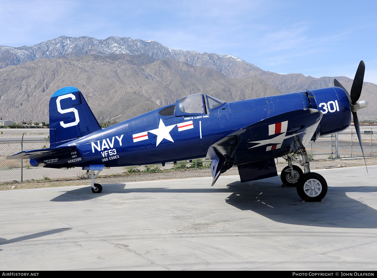 Aircraft Photo of N62290 / NX62290 / 92629 | Goodyear FG-1D Corsair | USA - Navy | AirHistory.net #179807