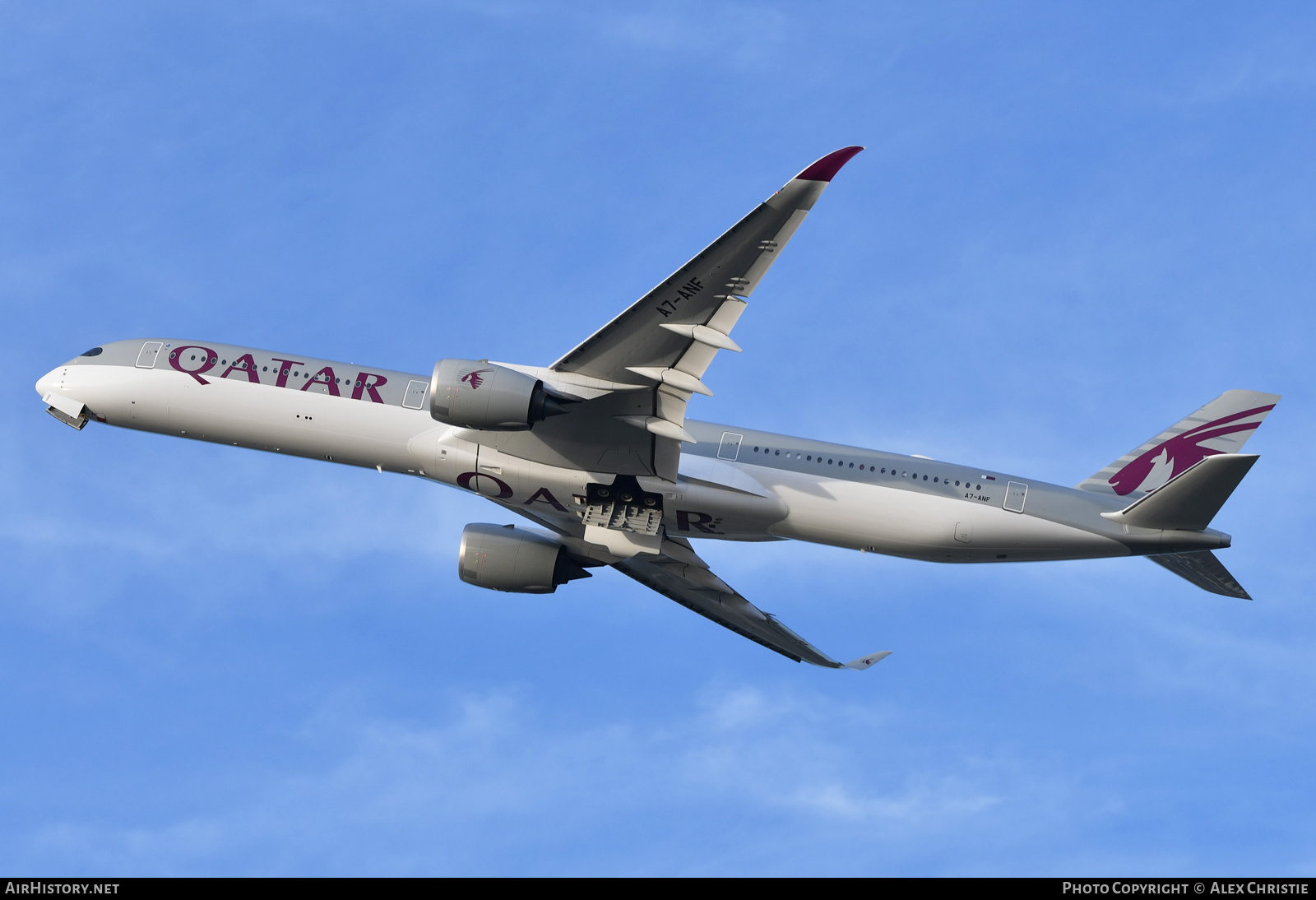 Aircraft Photo of A7-ANF | Airbus A350-1041 | Qatar Airways | AirHistory.net #179816