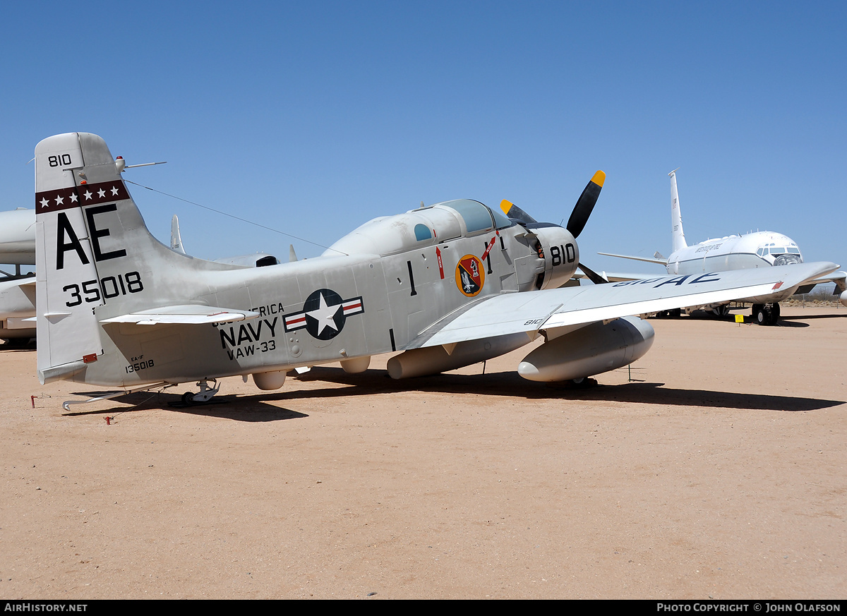 Aircraft Photo of 135018 / 35018 | Douglas EA-1F Skyraider (AD-5Q) | USA - Navy | AirHistory.net #179823