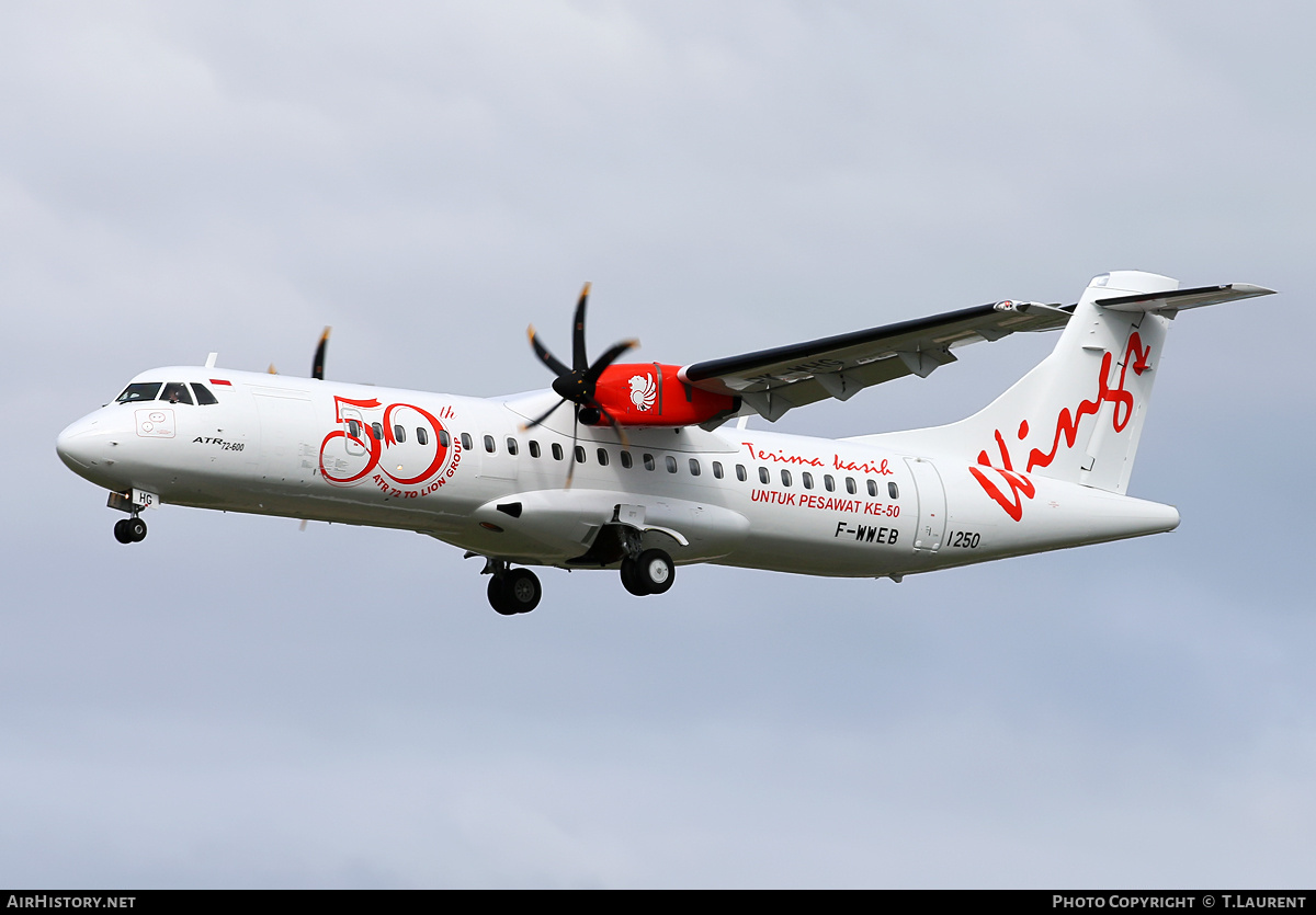 Aircraft Photo of F-WWEB | ATR ATR-72-600 (ATR-72-212A) | Wings Air | AirHistory.net #179832