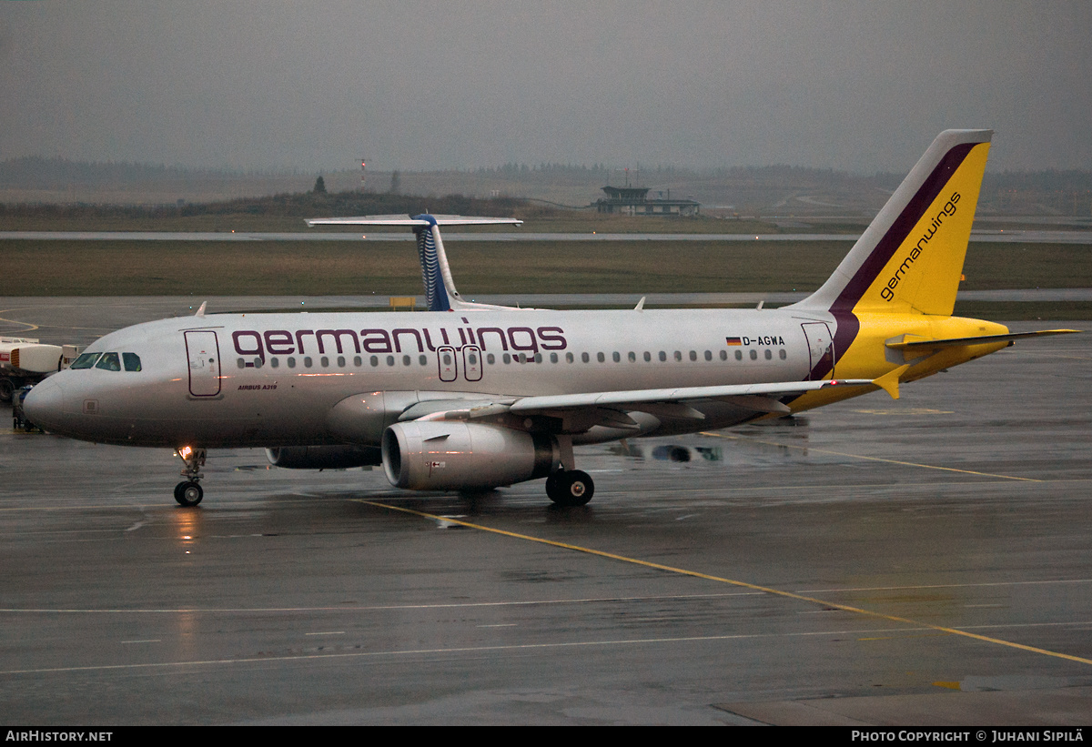 Aircraft Photo of D-AGWA | Airbus A319-132 | Germanwings | AirHistory.net #179936