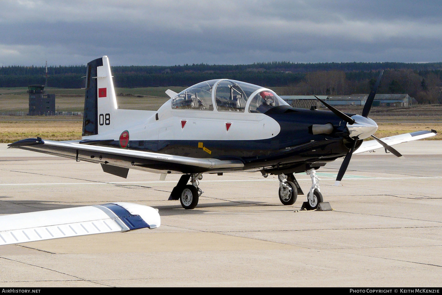 Aircraft Photo of 08 / CN-BTH | Hawker Beechcraft T-6B Texan II | Morocco - Air Force | AirHistory.net #179948