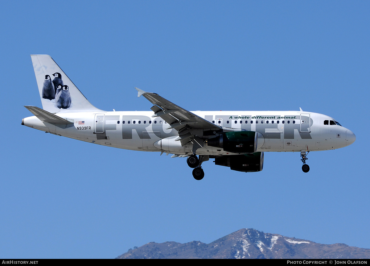 Aircraft Photo of N939FR | Airbus A319-111 | Frontier Airlines | AirHistory.net #179969